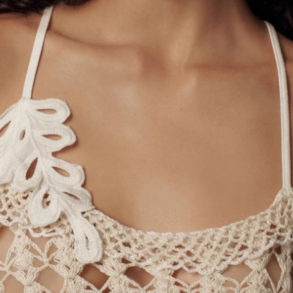 Anthropologie Pieced Crochet Knit Top NWOT - Picture 5 of 9